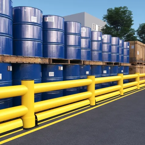 Barreira Flexível Industrial 2R com Rodapé