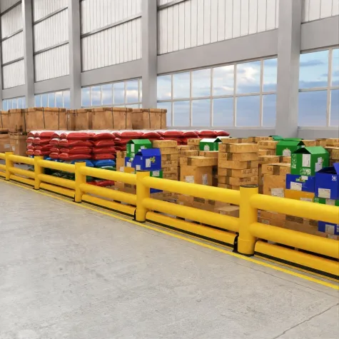 Barreira Flexível Industrial 2R com Rodapé