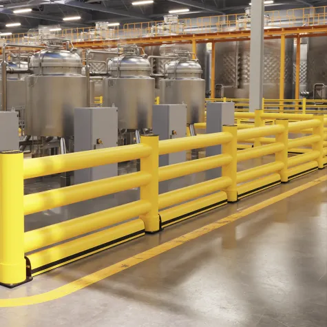 Barreira Flexível Industrial 3R com Rodapé