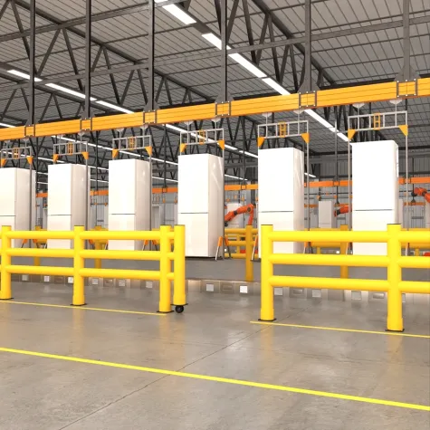 Portão Deslizante de Segurança Industrial