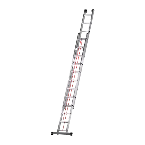 Escada Profissional Extensível com Corda X2