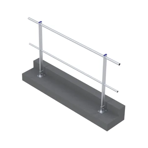 Guarda-Corpos Modular com Fixação Permanente ao Solo