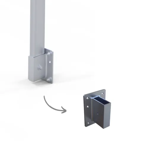 Guarda-Corpos Modular com Fixação Direta à Parede