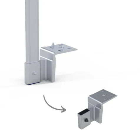 Guarda-Corpos Modular com Fixação no Topo da Parede